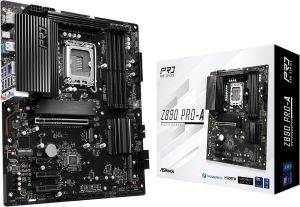 Placa mãe ASRock Z890 Pro-A | Intel Core Ultra, LGA1851, ATX,  PCIe 5.0, até 256 GB DDR5 9066 MHz
