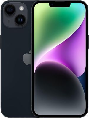 Apple iPhone 14 | 128 GB, Apple A16 Bionic, 6 GB RAM, Câmera dupla (12 MP + 12 MP), Tela 6.1&quot;, Meia-Noite (A2882)