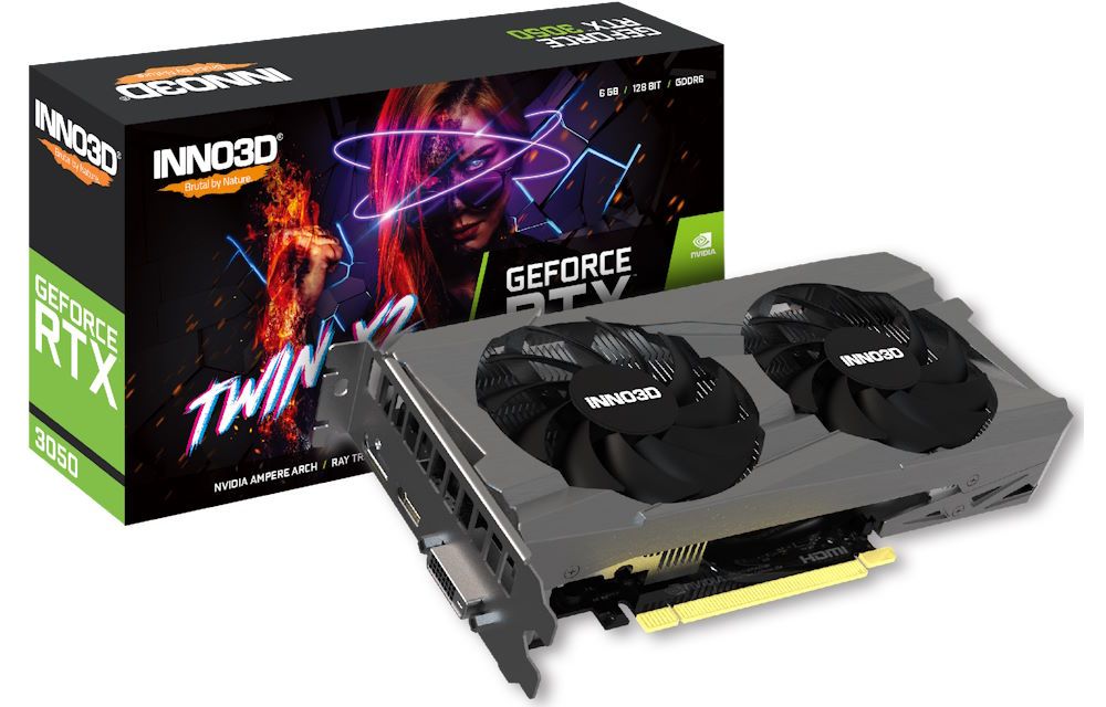 INNO3D GeForce RTX 3050 TWIN X2 | 6 GB GDDR6 (N30502-06D6-1711VA60)