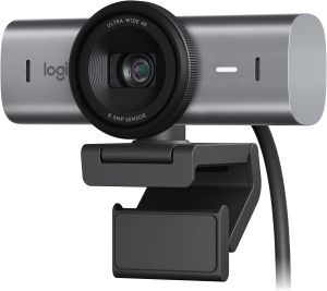 Logitech MX Brio | Webcam 4K (2160p 30fps), Foco Automático, Microfone Estéreo, Sensor 8.5 MP, Tampa de Privacidade