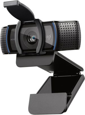 Logitech C920s | Webcam Full HD (1080p 30fps), Foco Automático, Microfone Estéreo, Sensor 3 MP, Tampa de Privacidade
